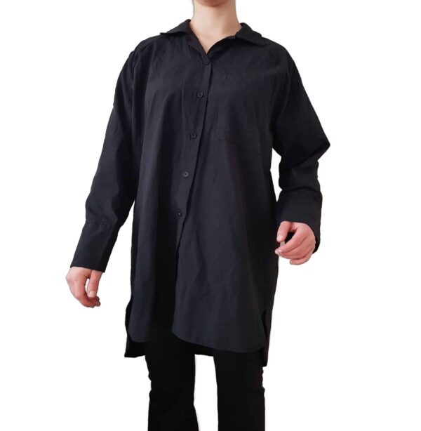 Uzun Gömlek Siyah - 10025