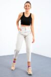Siyah Basic Crop Top - 10163