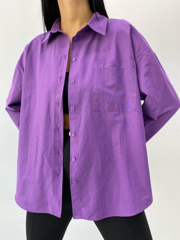Kum Krep Mor Gömlek - 10172