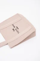 Krem Çıt Çıt Kapatmalı The Tote Bag Işlemeli Kanvas Kumaş Günlük Kadın Kol Ve Omuz Çantası - 10448