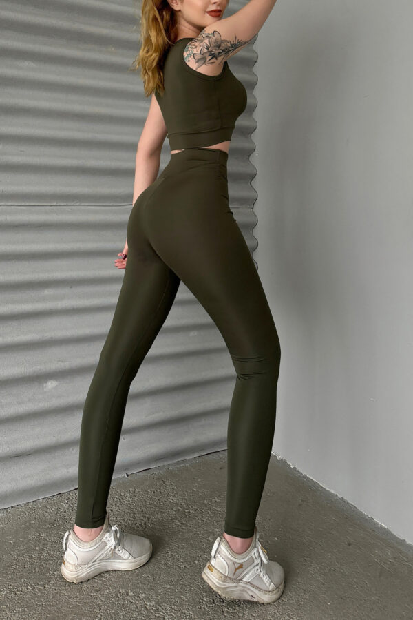 Haki Dalgıç Sporcu Atlet-Tayt Takım - 10473