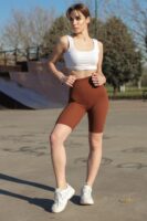 Kahverengi Fitilli Şort-10538