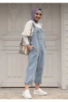 Kadın Mavi jeans Tulum , Salopet , Slopet , Kadın Hamile Tulum - 10588