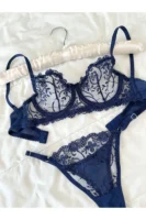 Marte Lacivert Bralet Takım - 10605