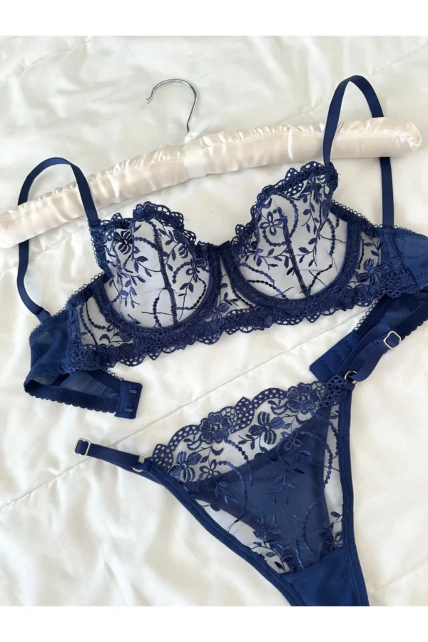 Marte Lacivert Bralet Takım - 10605