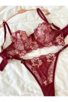 Hestia Bordo Balenli Bralet Takım - 10607