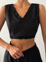 Kadın Siyah Nairobi Bluz - 10639