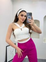 Kadın Beyaz Brode Büstiyer - 10735