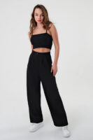 Kadın Zr Model Siyah Yüksek Bel Palazzo Pantolon - 10761