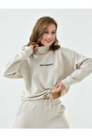 Kadın Bej Lwa Storm Baby Yazılı Uzun Kollu Bluz - 10863