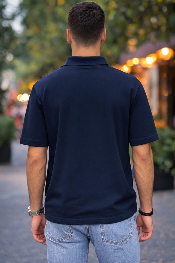 Lacivert Polo Yaka Tshirt - R10002